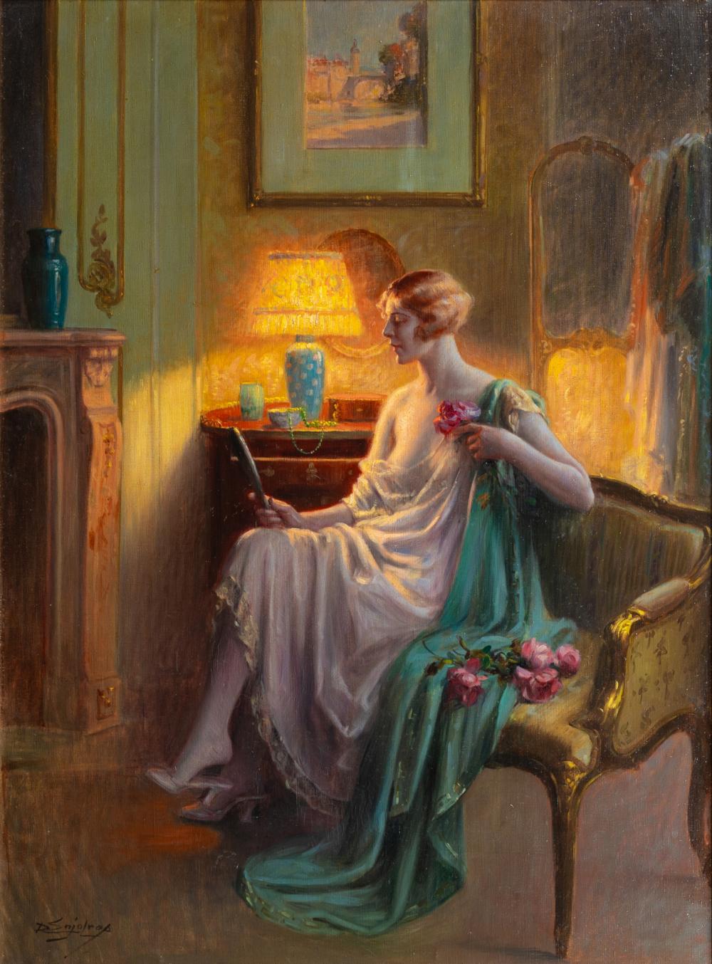 Donna allo specchio